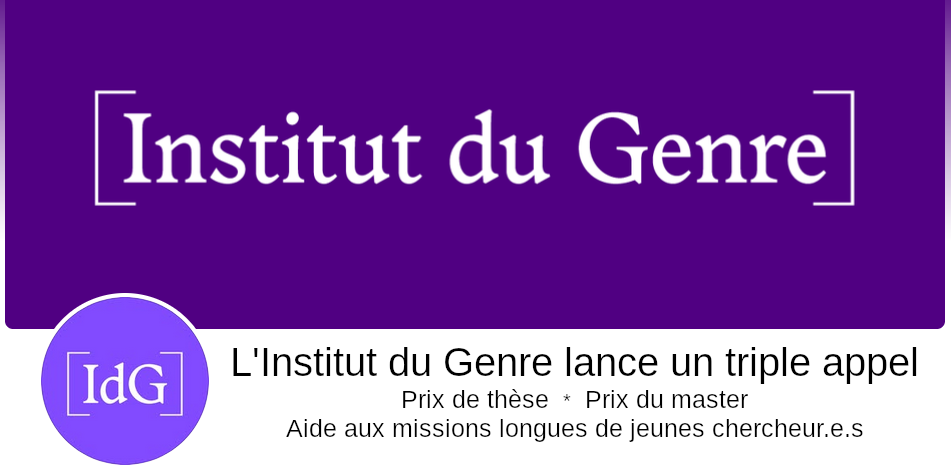 GIS Institut du Genre - Triple appel