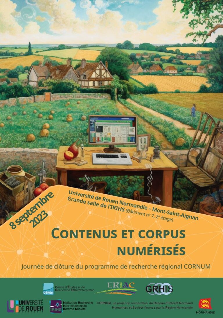 Clôture du programme de recherche CORNUM – vendredi 8 septembre 2023