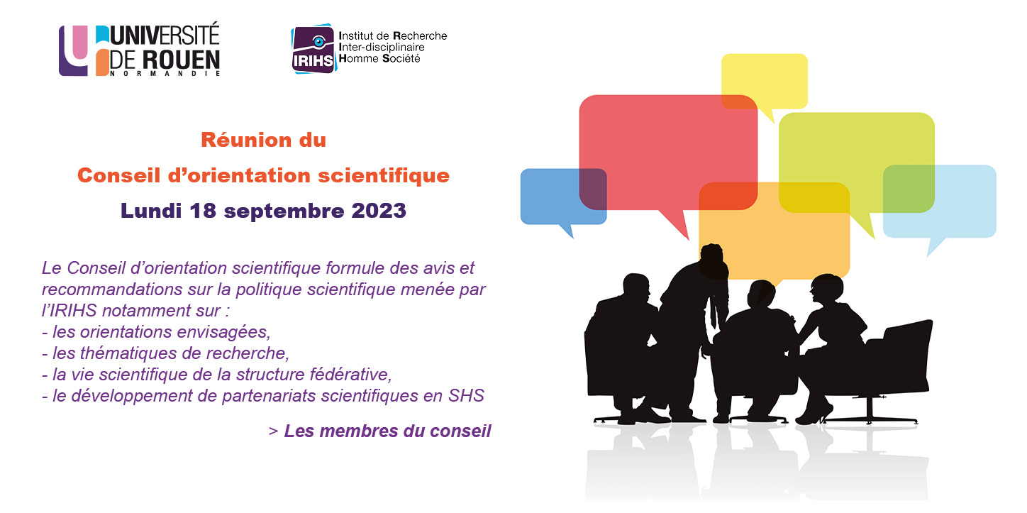 Réunion du conseil scientifique de l’IRIHS